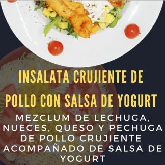INSALATA CRUJIENTE DE POLLO CON SALSA DE